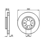 BOSCH Bremsscheibe