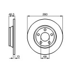 BOSCH Bremsscheibe