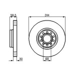 BOSCH Bremsscheibe