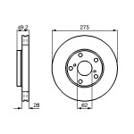 BOSCH Bremsscheibe