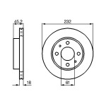 BOSCH Bremsscheibe