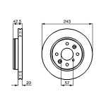 BOSCH Bremsscheibe