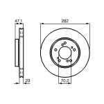 BOSCH Bremsscheibe