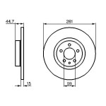 BOSCH Bremsscheibe
