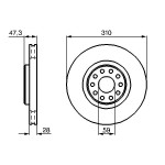 BOSCH Bremsscheibe