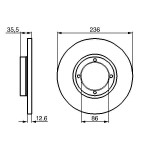 BOSCH Bremsscheibe