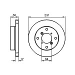 BOSCH Bremsscheibe