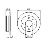 BOSCH Bremsscheibe