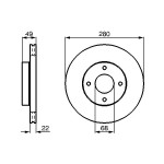 BOSCH Bremsscheibe