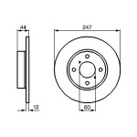 BOSCH Bremsscheibe