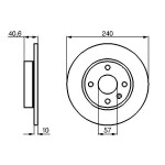 BOSCH Bremsscheibe