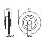 BOSCH Bremsscheibe