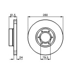 BOSCH Bremsscheibe