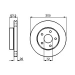 BOSCH Bremsscheibe