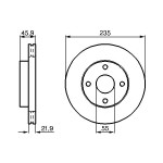 BOSCH Bremsscheibe