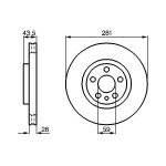 BOSCH Bremsscheibe