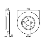 BOSCH Bremsscheibe