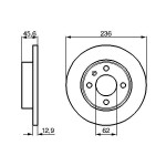 BOSCH Bremsscheibe