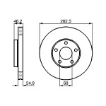 BOSCH Bremsscheibe