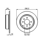 BOSCH Bremsscheibe