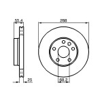 BOSCH Bremsscheibe