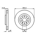 BOSCH Bremsscheibe