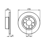 BOSCH Bremsscheibe