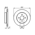 BOSCH Bremsscheibe