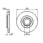 BOSCH Bremsscheibe