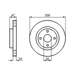 BOSCH Bremsscheibe