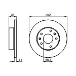 BOSCH Bremsscheibe