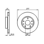 BOSCH Bremsscheibe
