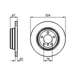 BOSCH Bremsscheibe
