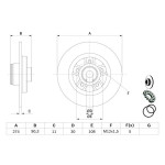 BOSCH Bremsscheibe