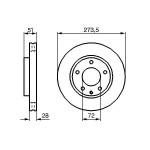 BOSCH Bremsscheibe