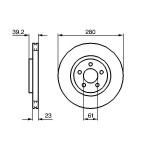 BOSCH Bremsscheibe