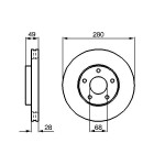 BOSCH Bremsscheibe