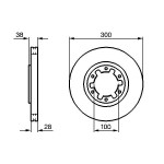 BOSCH Bremsscheibe