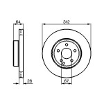 BOSCH Bremsscheibe