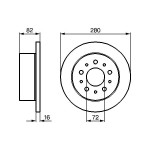 BOSCH Bremsscheibe