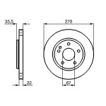 BOSCH Bremsscheibe