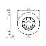 BOSCH Bremsscheibe