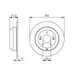 BOSCH Bremsscheibe