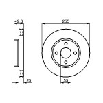 BOSCH Bremsscheibe