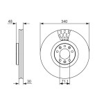 BOSCH Bremsscheibe