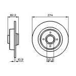BOSCH Bremsscheibe