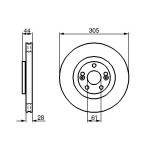 BOSCH Bremsscheibe