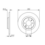 BOSCH Bremsscheibe