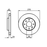 BOSCH Bremsscheibe
