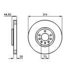 BOSCH Bremsscheibe